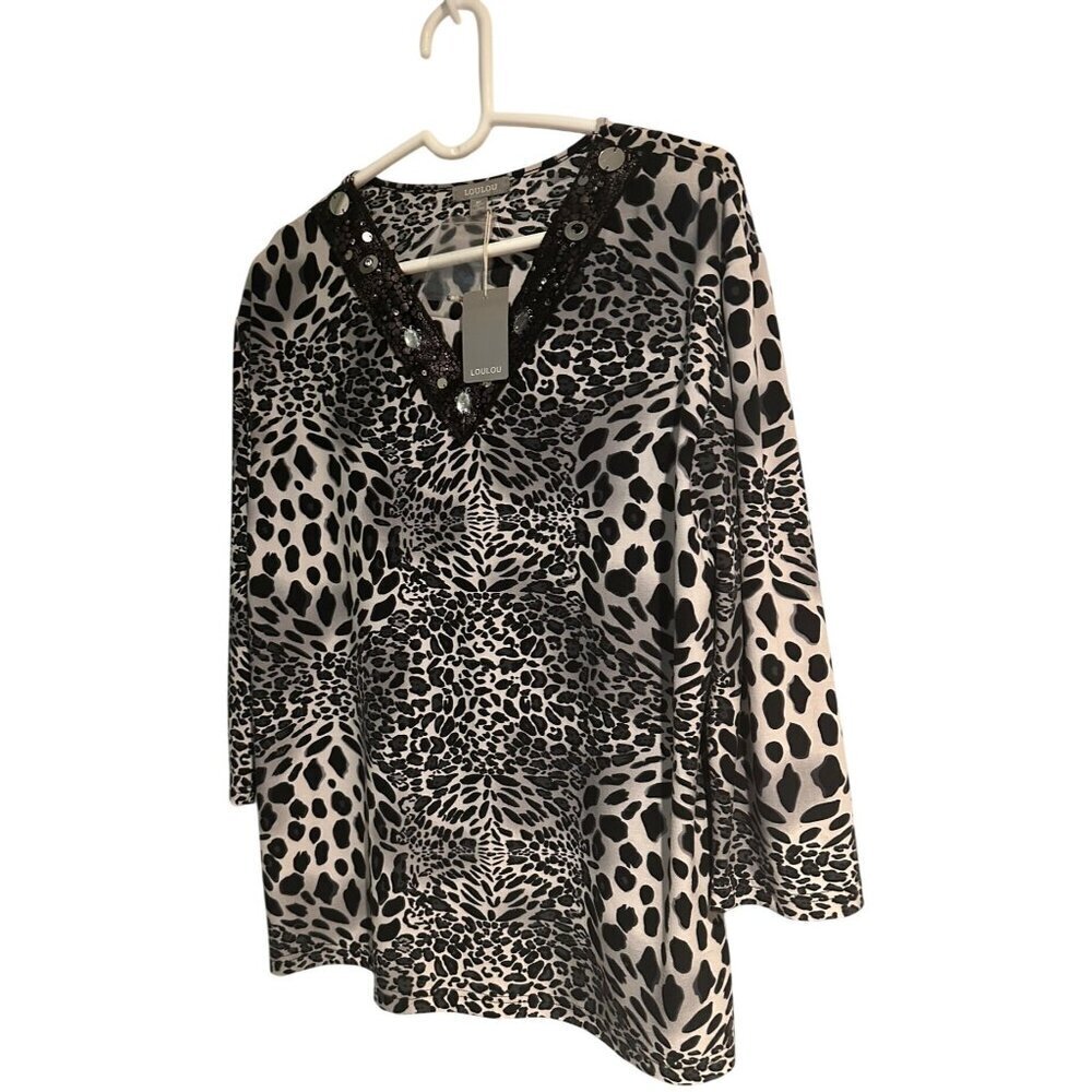 3XL Plus Size Blouse Stretch Soft Fabric Glam Neckline Boho Chic New Women’s Top